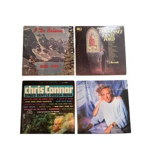 Vintage Vinyl LP Record Album Lot Burl Ives Chris Connor Ernie Ford Andy William